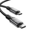 Fast Charging cable Rocoren USB-C to USB-C Retro Series 1m 240W (grey)