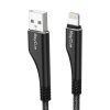 Kábel USB-A do lightning RayCue CA01 1.2m 2.4A (czarny)