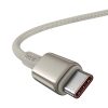 Kábel USB-C USB-C Baseus Tungsten Gold, 100W, 1m (arany)