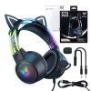 ONIKUMA X15 PRO Gaming headset Cat (Fekete)