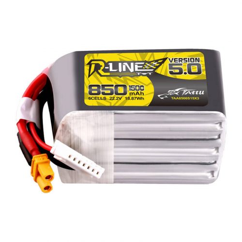 Tattu R-Line Wersja 5.0 850mAh 22.2V 6S1P 150C Lipo XT30U-F