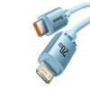 Kabel USB-C do iP Baseus Crystal Shine,  20W, 1.2m (niebieski)