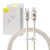 Kabel USB-C do iP Baseus Crystal Shine,  20W, 1.2m (różowy)