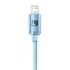 Kábel USB do iP Baseus Crystal Shine, 2.4A, 2m (niebieski)