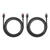 Cable Baseus Cafule USB-C to USB-C 100W,1m, 2psc (Red Black, Grey Black)