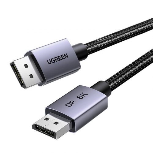 DisplayPort 1.4 kábel Ugreen DP120, 8K 60Hz, 32,4 Gbps, 1m (fekete)