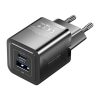 Fali töltő, Vention, FEQB0-EU, USB-C, USB- A, 30W/30W, GaN (fekete)