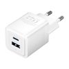 Fali töltő, Vention, FEQW0-EU, USB-C + USB- A, 30W/30W , GaN (fehér)