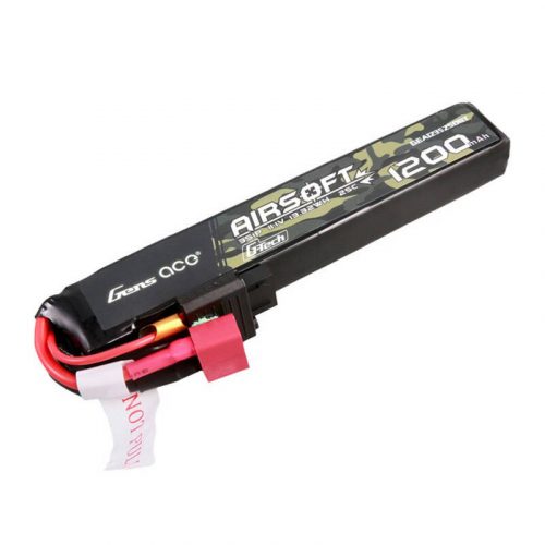 Gens ace G-Tech 25C 1200mAh 3S1P 11.1V Airsoft Gun Lipo Battery with T Plug