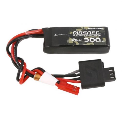 Gens ace G-Tech 35C 300mAh 2S1P 7.4V Airsoft Gun Lipo akkumulátor JST-SYP dugóval