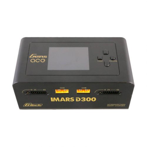 Gens Ace IMARS D300 G-Tech Channel AC/DC 300W/700W RC Battery Charger-EU Black