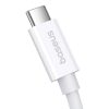 gyors töltőkábel Baseus Superior 2 USB-C - USB-C 240W, 1,8m (fehér)