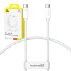 fast Charging Cable Baseus Superior 2 USB-C to USB-C 240W, 1,8m (white)