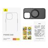 Phone Case Baseus SkyRing Magnetic with Stand for iP 13 Pro + tempered-glass and cleaning kit (black)