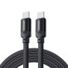 USB-C-USB-C kábel, Essager, EXCTT1-YS01-P, 100W, 1m (fekete)