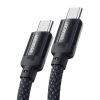 USB-C-USB-C kábel, Essager, EXCTT3-YS01-P, 240W, 1m (fekete)