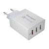 Fali töltő, Essager, ECTQC3-FBB02, 3xUSB, 30W (fehér)