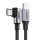 Ugreen US255 USB-C to USB-C cable, 3m, 60W, angled (black)