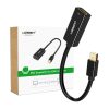 Mini DisplayPort HDMI adapter / kábel Ugreen MD112, 1080p, 20cm (fekete)