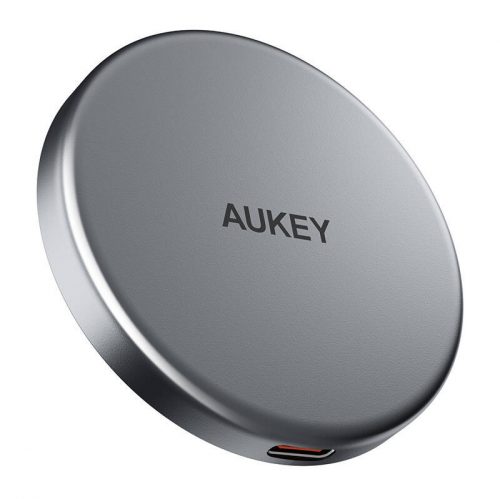 Mágneses vezeték nélküli töltő MagFusion Aukey LC-MC10, 15W Qi2 (fekete)