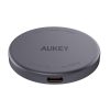 Mágneses vezeték nélküli töltő MagFusion Aukey LC-MC10, 15W Qi2 (fekete)