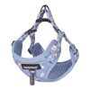 Dogness walking set leash+harness for dog (light blue)