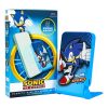 Mágneses powerbank OTL 5000 mAh, USB-C 15W, Sonic The Hedgehoh állvánnyal (kék)