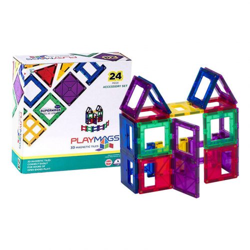 Mágneses lapok 3D Playmags 162 - 24 db-os készlet