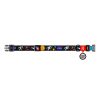 Nylon dog collar with QR code Waudog NASA size S