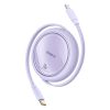 USB Cable Baseus Free2Pull USB-C to iP 20W 1m (purple)