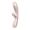 Satisfyer Hot Lover heated vibrator pink and gold