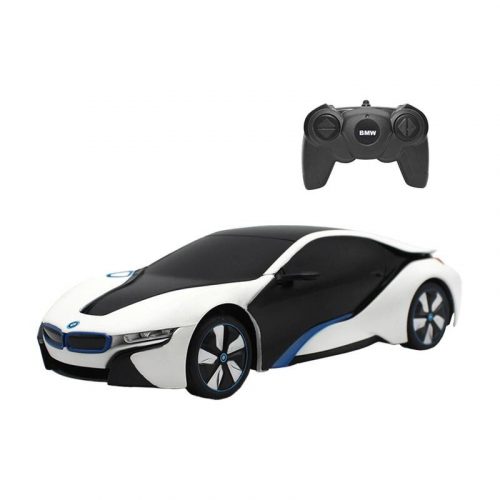 RASTAR R/C 1:24 BMW i8 távirányítású autó - UV-érzékeny (fehér és sárga)