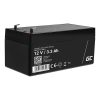 Maintenance-free AGM VRLA Green Cell AGM41 12V 1.3Ah Battery (for alarm system, cash register, toy)