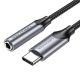 Vention BGMHA USB-C male to 3.5mm Jack 0.1M adapter (gray)