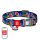 Waudog "Fig" nylon dog collar with QR code, size XL