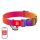 Waudog gradient nylon dog collar with QR code, orange , size L