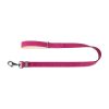 WAUDOG natural leather dog leash 20 mm wide, 122 cm long pink