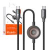 Mcdodo CA-2580 2 az 1-ben USB-C kábel + Apple Watch töltő, 60W, 1.5m