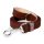 WAUDOG natural leather dog leash 20 mm wide, 122 cm long brown