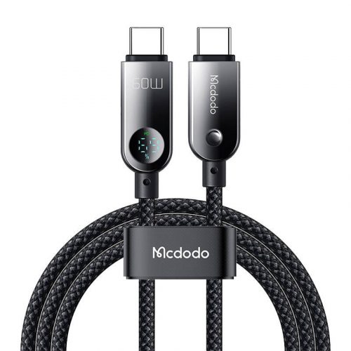 Mcdodo CA-4780 USB-C-USB-C 60W adatkábel 1.2m (fekete)