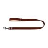 WAUDOG natural leather dog leash 14 mm wide, 122 cm long brown