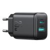 Joyroom JR-TCF13 Dual-Port (A+C) 25W Power Charger (black)