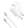 Joyroom power charger JR-TCF24 with C-C cable 30W 1m (white)