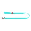 WAUDOG waterproof light accumulating dog leash 25mm wide, 183 cm long blue