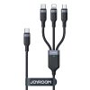 Többcélú kábel sorozat 3w1 Joyroom USB-A - Lightning / USB-C / micro USB 1,2 m S-A18 (czarny)